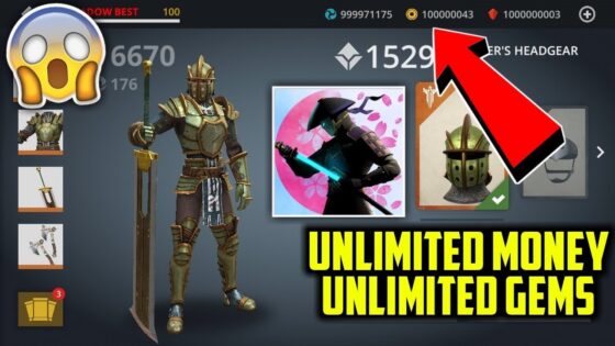 Shadow Fight Hack Unlimited 999.999 Gold and 999.999 Gems
